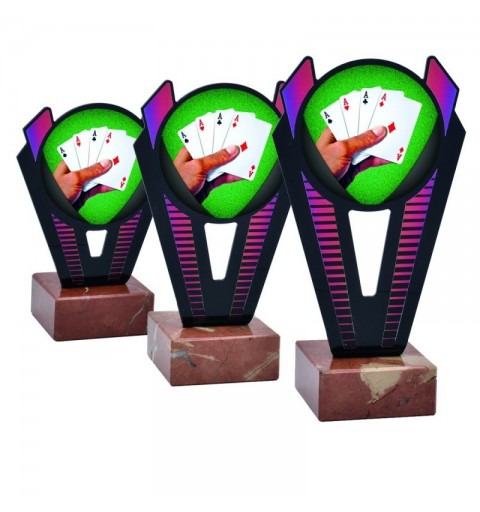 Trofeo Póker Metacrilato 0021