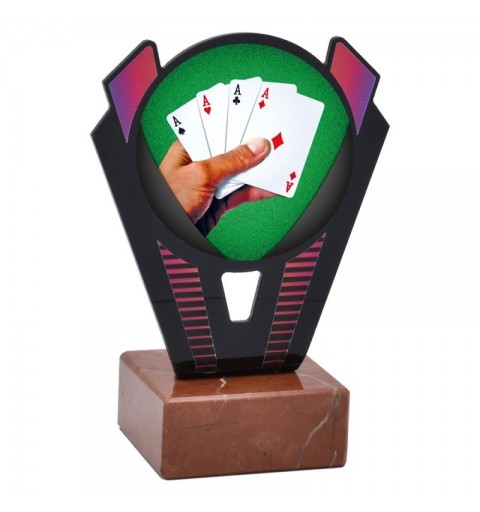 Trofeo Póker Metacrilato 0021