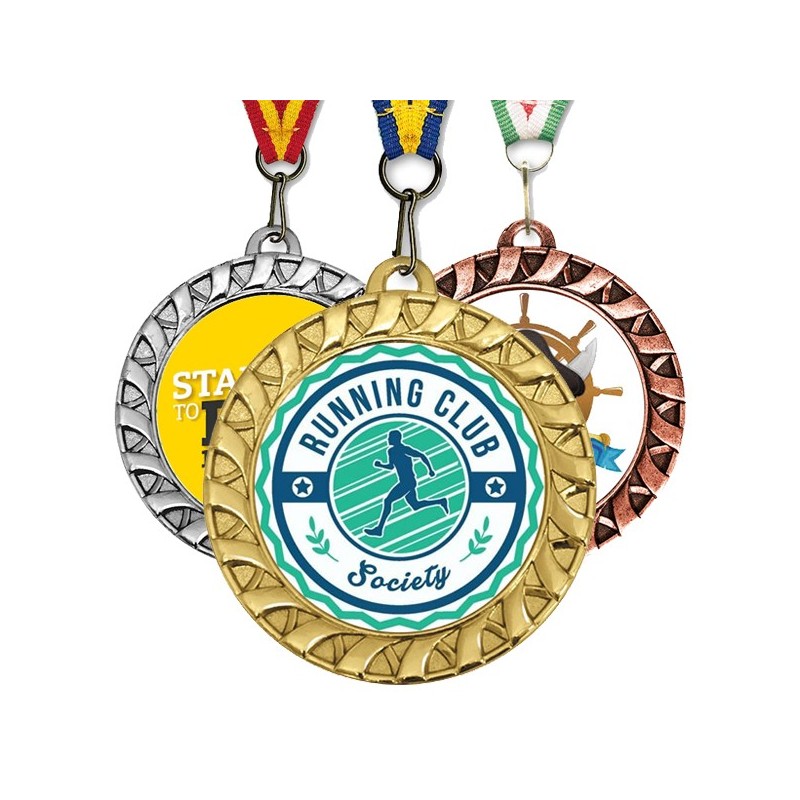 Medalla Deportiva Ribbon...