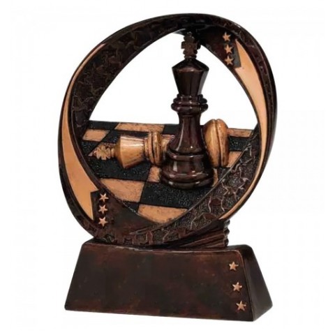Trofeo Ajedrez Resina 3654