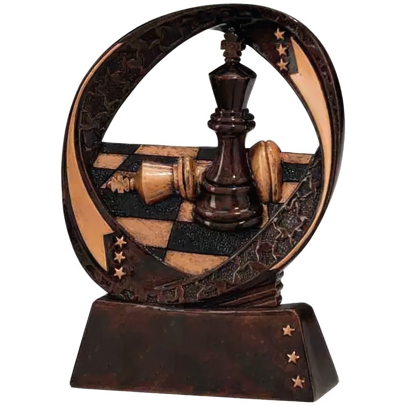 Trofeo Ajedrez Resina 3654