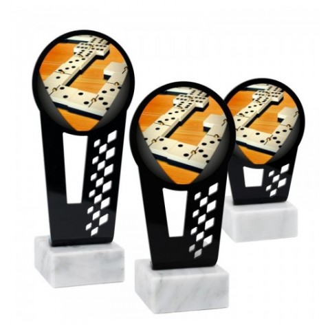 Trofeo Dominó Metacrilato 0011