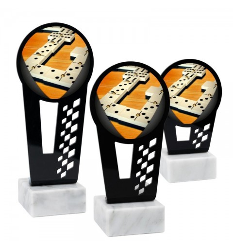 Trofeo Dominó Metacrilato 0011