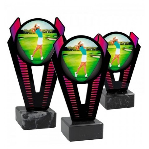 Trofeo Golf Femenino Metacrilato 0021