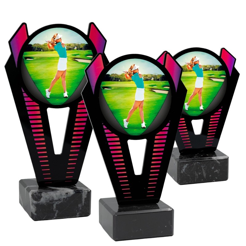 Trofeo Golf Femenino Metacrilato 0021