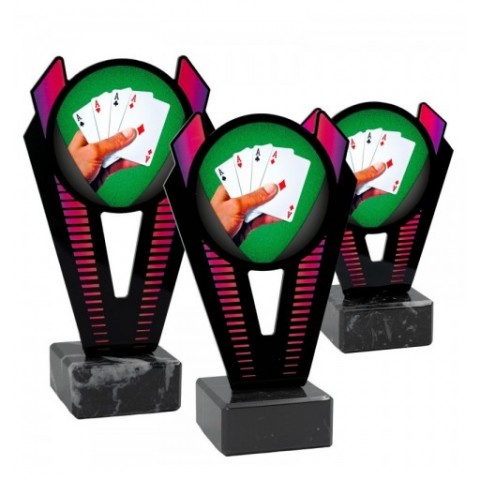 Trofeo Póker Metacrilato 0021