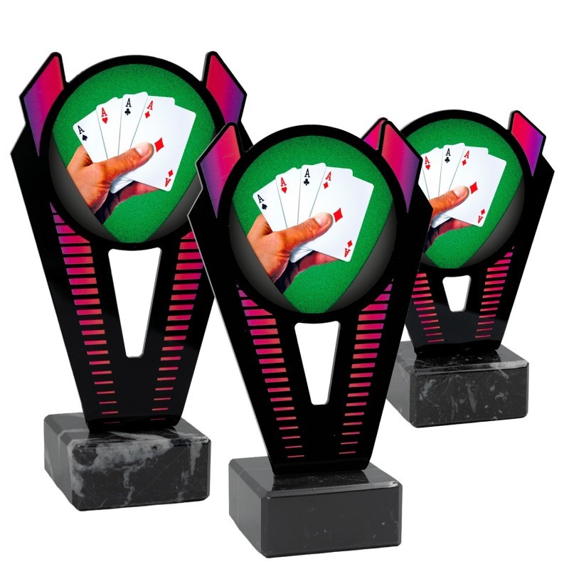 Trofeo Póker Metacrilato 0021