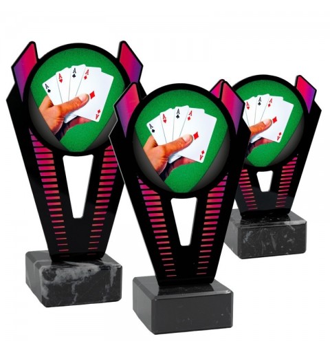 Trofeo Póker Metacrilato 0021