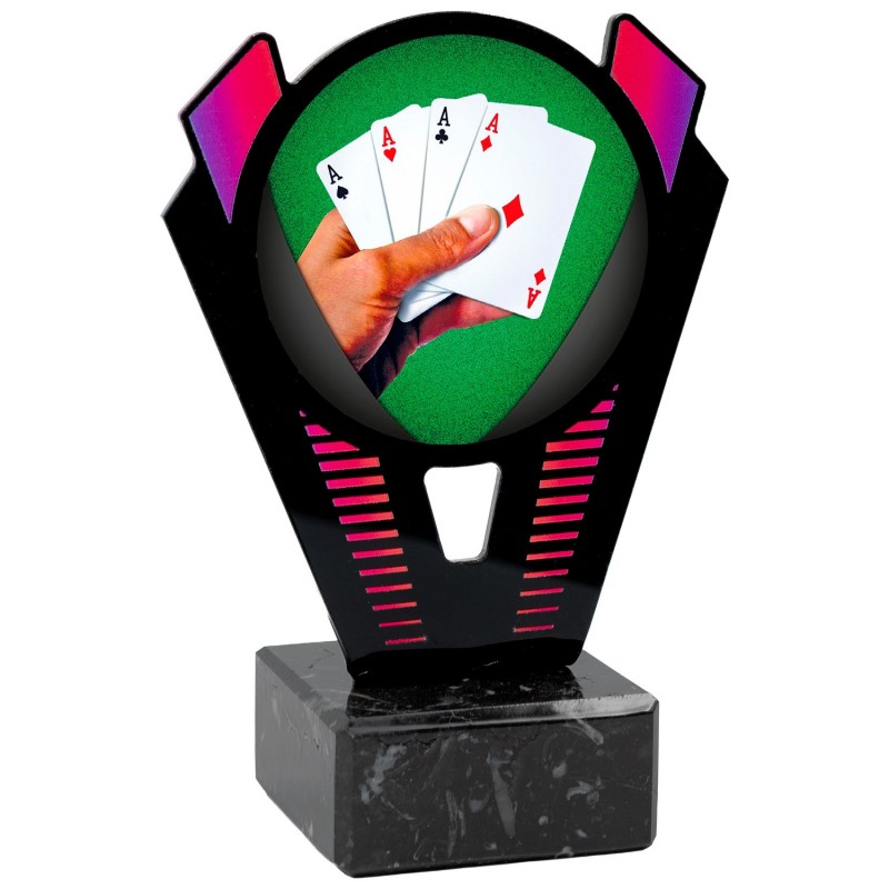 Trofeo Póker Metacrilato 0021