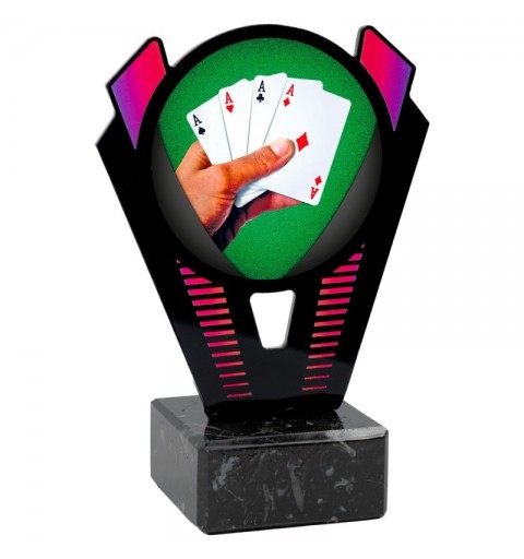 Trofeo Póker Metacrilato 0021