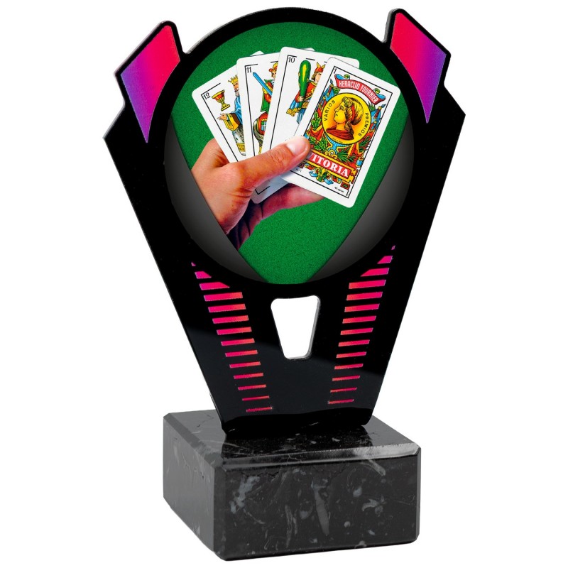 Trofeo Cartas Mus Metacrilato 0021