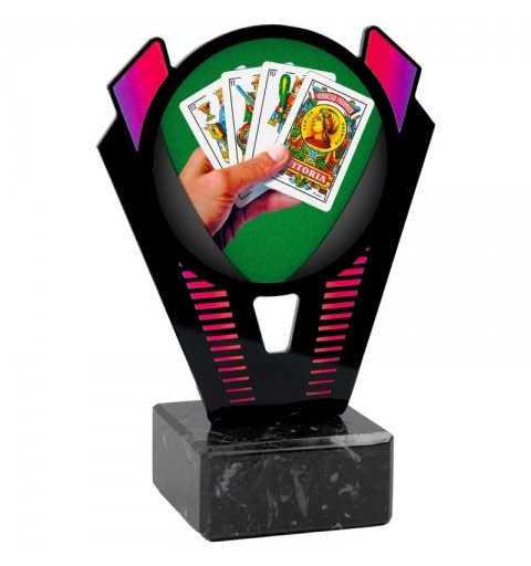 Trofeo Cartas Mus Metacrilato 0021
