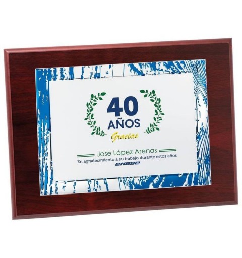 Placa Homenaje Brush AZ Con Estuche