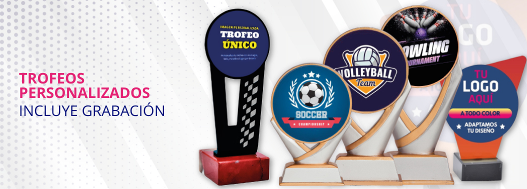 Ejemplos de trofeos personalizados para eventos escolares