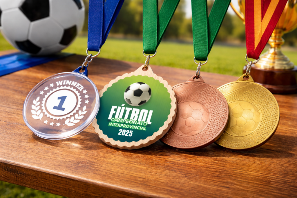 Tipos de medallas y cuál usar según el tipo de evento